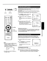 Предварительный просмотр 23 страницы Toshiba CF27H50 Owner'S Manual