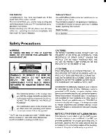 Preview for 2 page of Toshiba CF32F50 Owner'S Manual