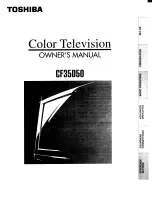 Toshiba CF35D50 Owner'S Manual preview