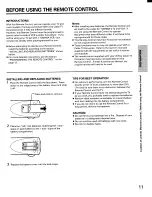 Preview for 11 page of Toshiba CF35D50 Owner'S Manual