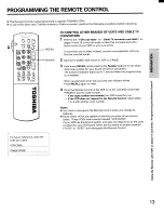 Preview for 13 page of Toshiba CF35D50 Owner'S Manual