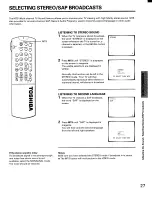 Preview for 27 page of Toshiba CF35D50 Owner'S Manual