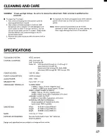 Preview for 47 page of Toshiba CF35D50 Owner'S Manual