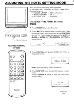 Preview for 22 page of Toshiba CH20C01 Owner'S Manual