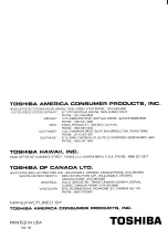 Preview for 26 page of Toshiba CH20C01 Owner'S Manual