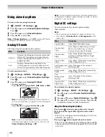 Preview for 44 page of Toshiba Cinema 46UL610U Owner'S Manual