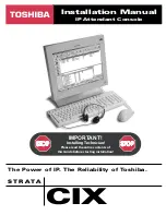 Preview for 1 page of Toshiba CIX Installation Manual