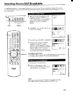 Предварительный просмотр 25 страницы Toshiba CN27G95 Owner'S Manual