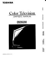 Toshiba CN36G90 Owner'S Manual preview