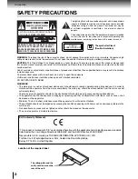 Preview for 2 page of Toshiba CO60PM Owner'S Manual