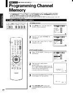 Предварительный просмотр 22 страницы Toshiba Color Stream TP43H95 Owner'S Manual