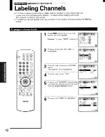 Предварительный просмотр 42 страницы Toshiba Color Stream TP43H95 Owner'S Manual