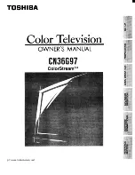 Preview for 1 page of Toshiba ColorStream CN36G97 Owner'S Manual