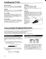 Preview for 4 page of Toshiba ColorStream CN36G97 Owner'S Manual