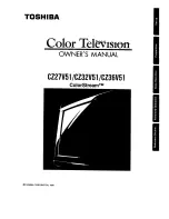 Toshiba ColorStream CZ27V51 Owner'S Manual preview