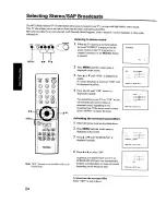 Preview for 24 page of Toshiba ColorStream CZ27V51 Owner'S Manual