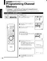 Предварительный просмотр 22 страницы Toshiba ColorStream P71H95 Owner'S Manual