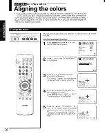 Предварительный просмотр 24 страницы Toshiba ColorStream P71H95 Owner'S Manual