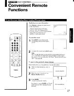 Предварительный просмотр 27 страницы Toshiba ColorStream P71H95 Owner'S Manual