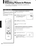 Предварительный просмотр 36 страницы Toshiba ColorStream P71H95 Owner'S Manual