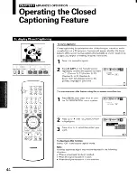 Предварительный просмотр 44 страницы Toshiba ColorStream P71H95 Owner'S Manual