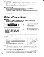 Предварительный просмотр 2 страницы Toshiba ColorStream TP43H60 Owner'S Manual