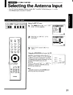 Предварительный просмотр 21 страницы Toshiba ColorStream TP43H60 Owner'S Manual