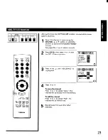 Предварительный просмотр 23 страницы Toshiba ColorStream TP43H60 Owner'S Manual