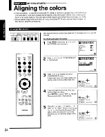 Предварительный просмотр 24 страницы Toshiba ColorStream TP43H60 Owner'S Manual