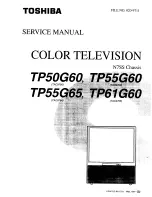 Toshiba ColorStream TP50G60 Service Manual preview