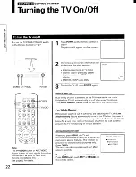 Предварительный просмотр 22 страницы Toshiba ColorStream TP50G90 Owner'S Manual