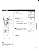 Предварительный просмотр 37 страницы Toshiba ColorStream TP50G90 Owner'S Manual