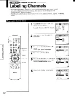 Предварительный просмотр 42 страницы Toshiba ColorStream TP50G90 Owner'S Manual