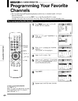 Предварительный просмотр 44 страницы Toshiba ColorStream TP50G90 Owner'S Manual