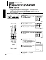 Предварительный просмотр 22 страницы Toshiba ColorStream TP50H60 Owner'S Manual