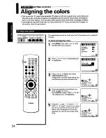 Предварительный просмотр 24 страницы Toshiba ColorStream TP50H60 Owner'S Manual