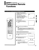 Предварительный просмотр 27 страницы Toshiba ColorStream TP50H60 Owner'S Manual