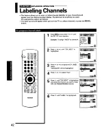 Предварительный просмотр 42 страницы Toshiba ColorStream TP50H60 Owner'S Manual