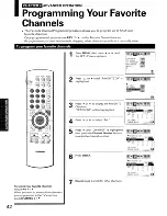 Предварительный просмотр 42 страницы Toshiba ColorStream TP61H95 Owner'S Manual