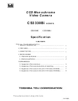 Предварительный просмотр 1 страницы Toshiba CS3330Bi Speci?Cations