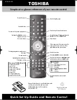 Preview for 1 page of Toshiba CT-8002 At-A-Glance Reference Manual