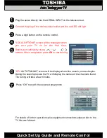 Предварительный просмотр 2 страницы Toshiba CT-8003 At-A-Glance Manual