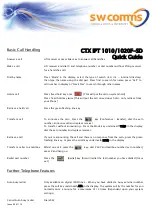 Предварительный просмотр 1 страницы Toshiba CTX IPT 1010F-SD Quick Manual