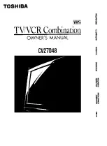 Toshiba CV27D48 Owner'S Manual preview