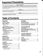 Preview for 3 page of Toshiba CV27D48 Owner'S Manual