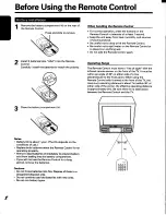 Preview for 8 page of Toshiba CV27D48 Owner'S Manual