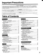 Preview for 3 page of Toshiba CV27G68 Owner'S Manual