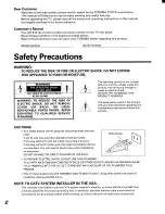 Preview for 2 page of Toshiba CV32F68 Owner'S Manual