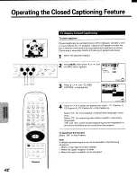 Preview for 42 page of Toshiba CV32F68 Owner'S Manual