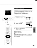 Preview for 43 page of Toshiba CV32F68 Owner'S Manual